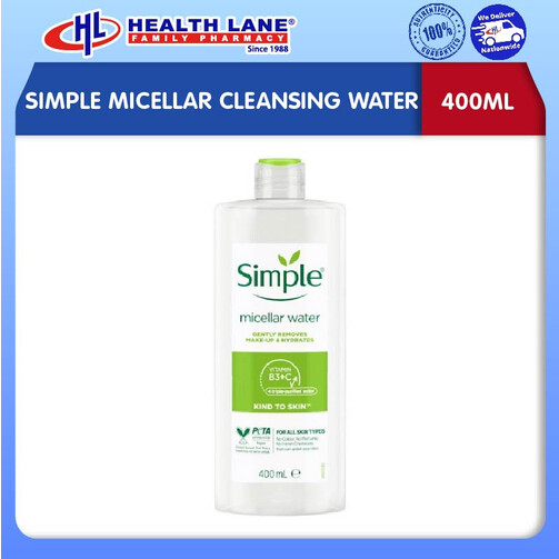SIMPLE MICELLAR CLEANSING WATER (400ML)